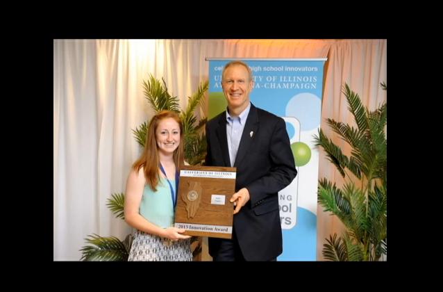 Kelly Fraher and Illinois Governor Bruce Rauner /Paul Ritter photo