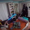 Dad Wakes Up 2-Year-Old Son Dressed as Darth Vader to Scare Him [VIDEO]